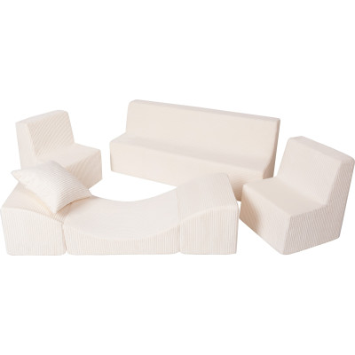 Conjunto de muebles para niños: 2x sillón + sofá + sofá-cama Conjunto de muebles para niños: 2x sillón + sofá + sofá-cama